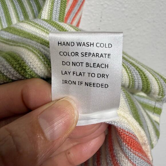 Yllw The Label Wyla Colorblock Stripe Milly Knit One Shoulder Tank Top Sz M - Picture 7 of 14